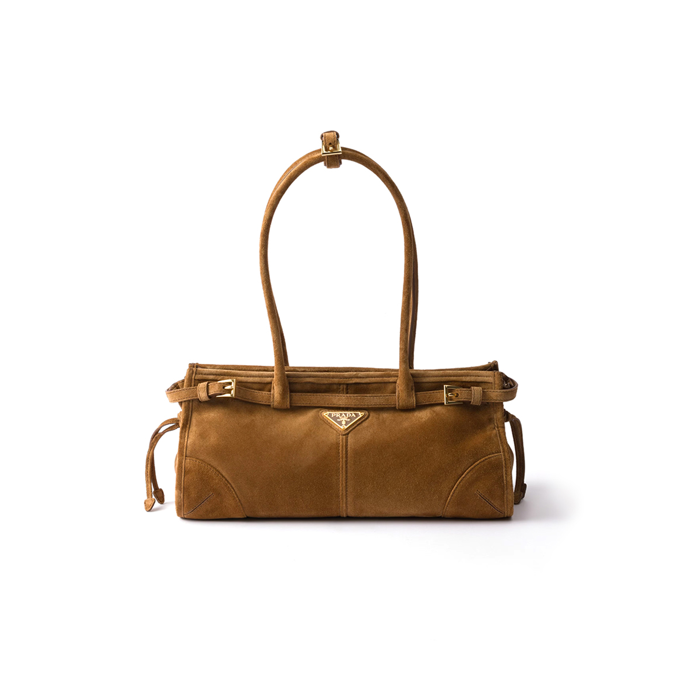 PRADA BONNIE MEDIUM SUEDE HANDBAG 1BA426 (32*15.5*12cm)